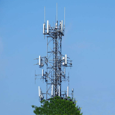 GSM Mircrowave Radio Steel Tower For Signal WIFI Telecommunication Antenna