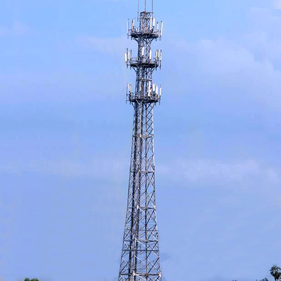 90m 5G Mobile Phone Lattice Steel Towers Heavy Duty