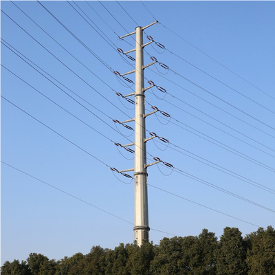 Guangxin Q235B or Q345B Galvanized Electric Power Pole 30m 40m