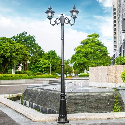 Classic Design Die Casting Iron Garden And Yard Light Pole