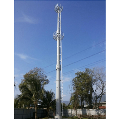 Octagonal Tapered Tube Pole Galvanized Steel Monopole Tower