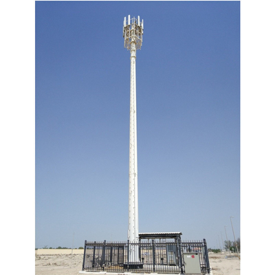 Q235B Q345B Steel Monopole Cell Tower 20m to 100m Height