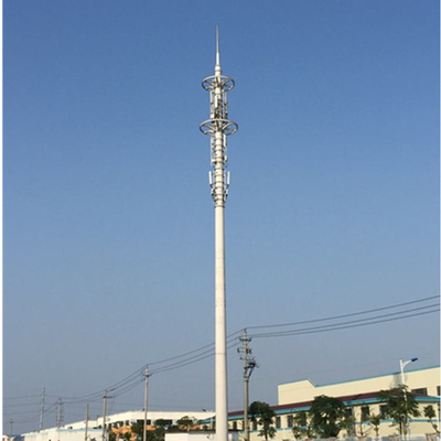 35m High Mast Mobile Tower Galvanized Steel Q355 Radio Microwave