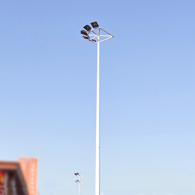 Carbon Steel High Mast Lighting System Monopole Post Light Pole