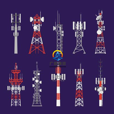 Galvanized Steel Lattice Tower Anti Corrosion Treatment 20-100M