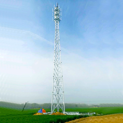 A36 Self Support Telecom Tower 4 Legs Galvanized Steel Mast