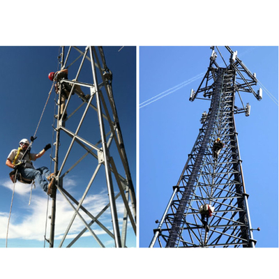 Anti Fall Wifi Antenna Tower 30m Angular Tubular Hot Dip Galvanization
