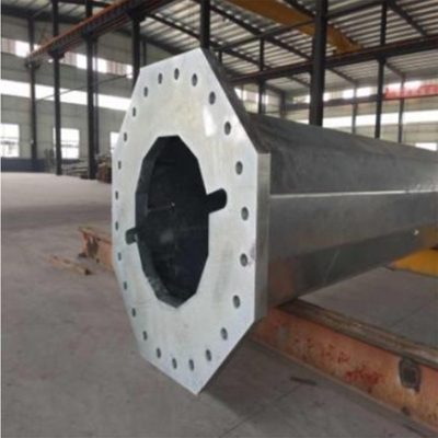 Octagonal Conical 30m High Mast Poles Galvanization 80um