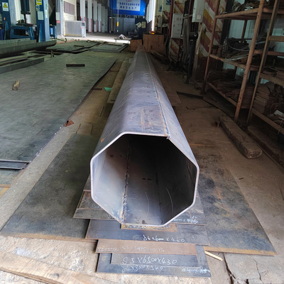 Customized Galvanized Electric Power Pole 3mm-12mm Thickness