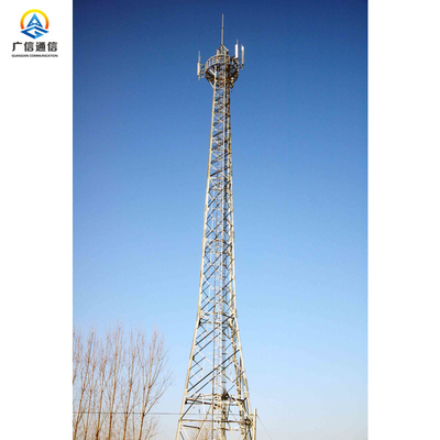 Q235B Self Supporting Mobile Tower 35m Vertical Telecommunication Transmission