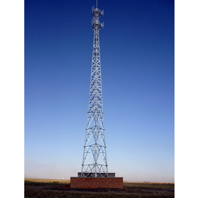 4 Legs Tubular Lattice Telecom Steel Tower Against Earthquake