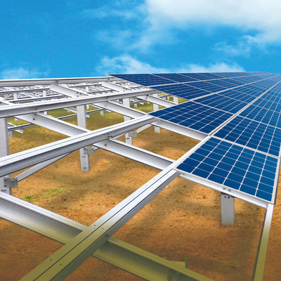 I beam Solar Panel Support Structure Photovoltaics Galvanized Steel Mounting