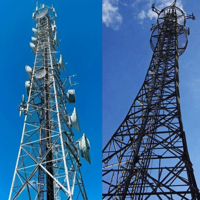 3 Leg 4 Leg Angular Antenna Telecommunication Mobile Tower Against Earthquake 8 Grade