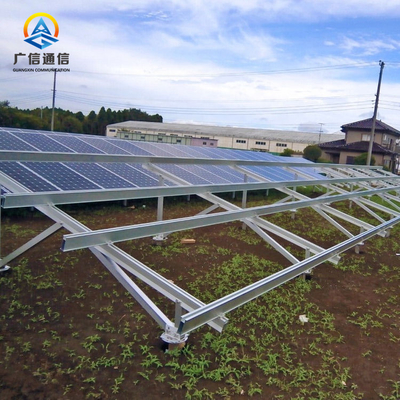 Q235B Ground Solar Panel Support Structure Photovoltaic Bracket PV Mounting Steel Structure