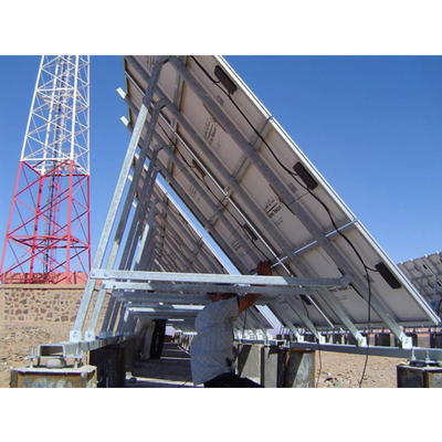 Q235 Galvanized Steel Solar Panel Mounting Structure For Auto Part Industry