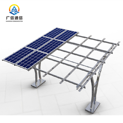 Q235 Solar Panel Support Structure 40FT Carport Steel Frame Structure