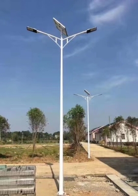 Galvanised Steel Outdoor Street Light Pole 6m To 12m Height