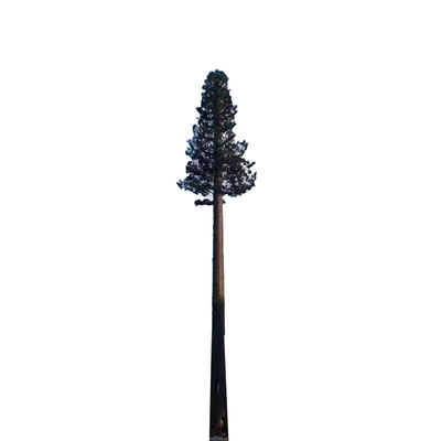 Network Antenna Steel Monopole Cellular Tree Towers 40m Height 250 km/h