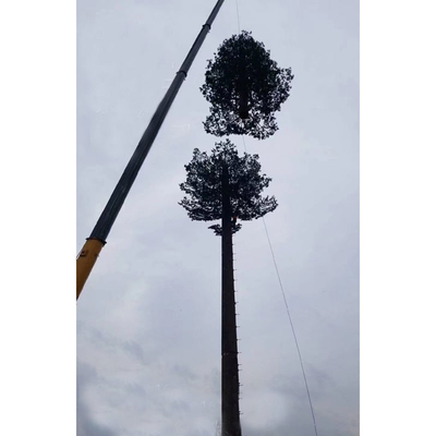 25m Galvanized Metal Monopole Tower Artificial Palm Tree Antenna Mast