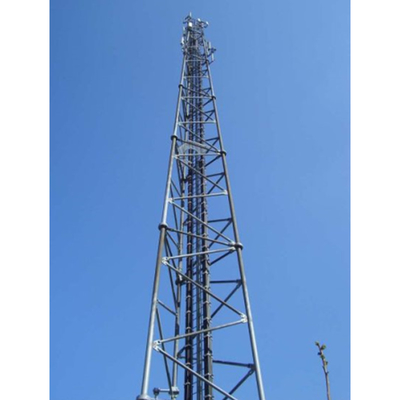 30 Meter Telecom Steel Tower Galvanized Steel ASTM A572 Gr50 Telecommunication Antenna