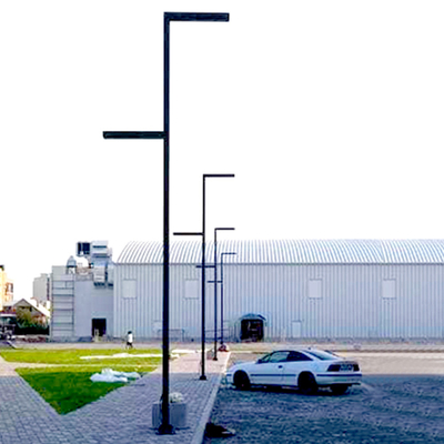 8m Conical Or Octagonal Steel Street Light Pole Customized To Lighting Solutions
