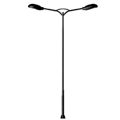 Conical Or Octagonal Galvanized Street Light Pole 6m To 18m  Mounting Height