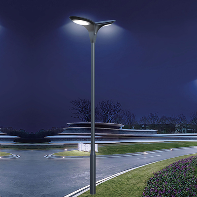 Q235B Dual Arm Brackets Galvanized Steel Light Pole 18m 20 Years Lifespan