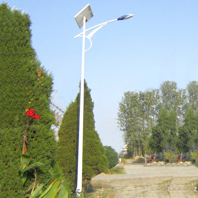 5m Galvanised Steel Light Pole With Single Arm Bracket For Street Roadway Highway