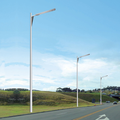 Carbon Structural 6m Galvanised Street Light Pole With Single Arm Bracket