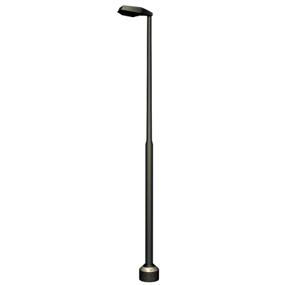 Carbon Structural 6m Galvanised Street Light Pole With Single Arm Bracket