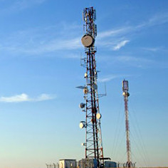 100m Height Standard Transmission Steel Tower 5G Communication Stations