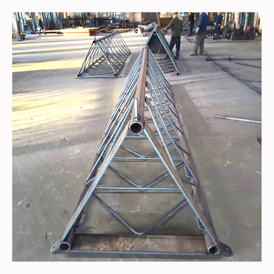 45m Galvanized Steel Guyed Lattice Tower With Bolting Assembly For Cellular Station