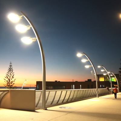 IP65 Rated Galvanised Street Light Pole 6m Height Corrosion Resistance