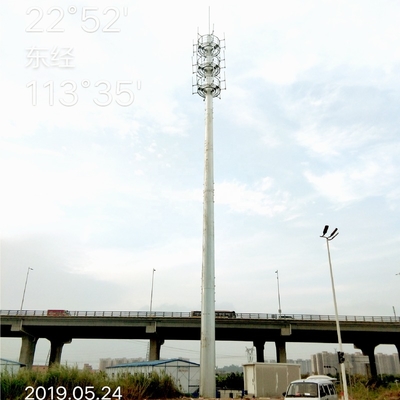 Galvanized Steel Self-support Lattice Mast GSM BTS Communications Tower 55m