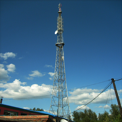 45m Greenfield Self Support Steel Telecom Lattice Tower By Bolting Installation