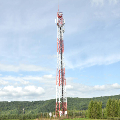 Hot Dip Galvanization Transmission Steel Tower 20m To 100m Self Supporting Lattice Tower