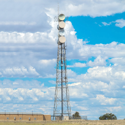BTS Transmission Steel Tower 20m To 100m Free Standing Greenfield Lattice Tower