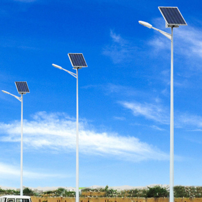 Road Or Highway Lighting Galvanised Steel Street Pole 6m To 15m