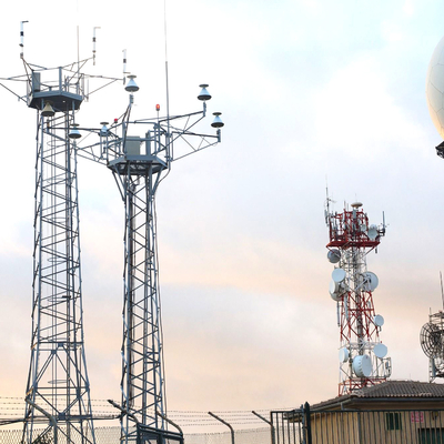 100-300 feet tall Galvanized Steel Self-support Lattice Tower for BTS Stations
