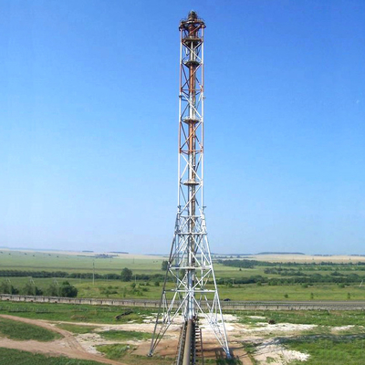 Self-support Galvanized Steel Tower 3-legged Free Standing Lattice Mast 30-60m Height