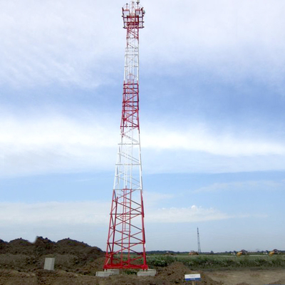 30-60m Self-support Galvanized Steel Telecom BTS Tower or Mast Complied with ICAO