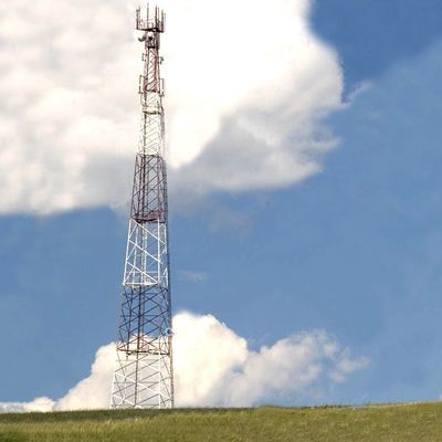 45 Self-support Galvanized Steel Mast Structure BTS Communication Lattice Tower