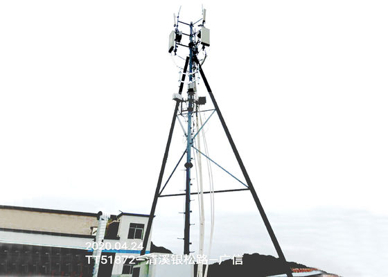 15m Angle Steel Rooftop Antenna Tower Color Powder Coating