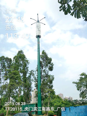 ISO9001 Advertising Self Supporting Pole 50m Street Light Lamp Post