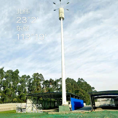 12m Intelligent Galvanised Street Light Pole Q235 Led Street Lamp Post