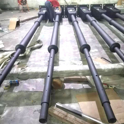 25m High Mast Light Pole With Raising System For Mounting Multiple LED Lights