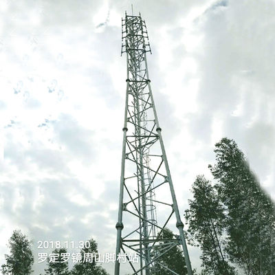 65m 5G Mobile Communication Tower Wind Speed 360km/h