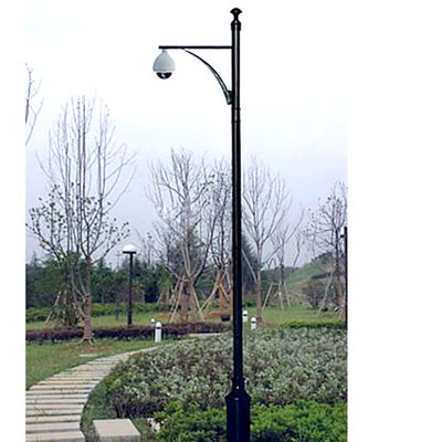6m 12m Single Arm Telescopic CCTV Pole Q345 carbon Steel pipes