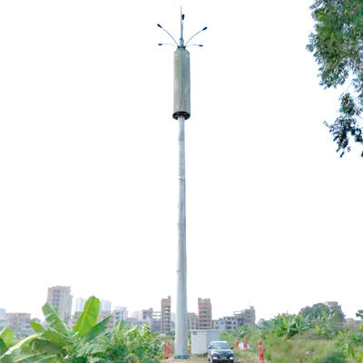 Flower Basket Design High Mast Light Tower 35m Powder PVDF Coating