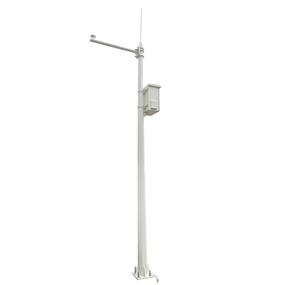 Galvanized Steel Traffic Surveillance CCTV Camera Suppot Pole and Signal Light Pole